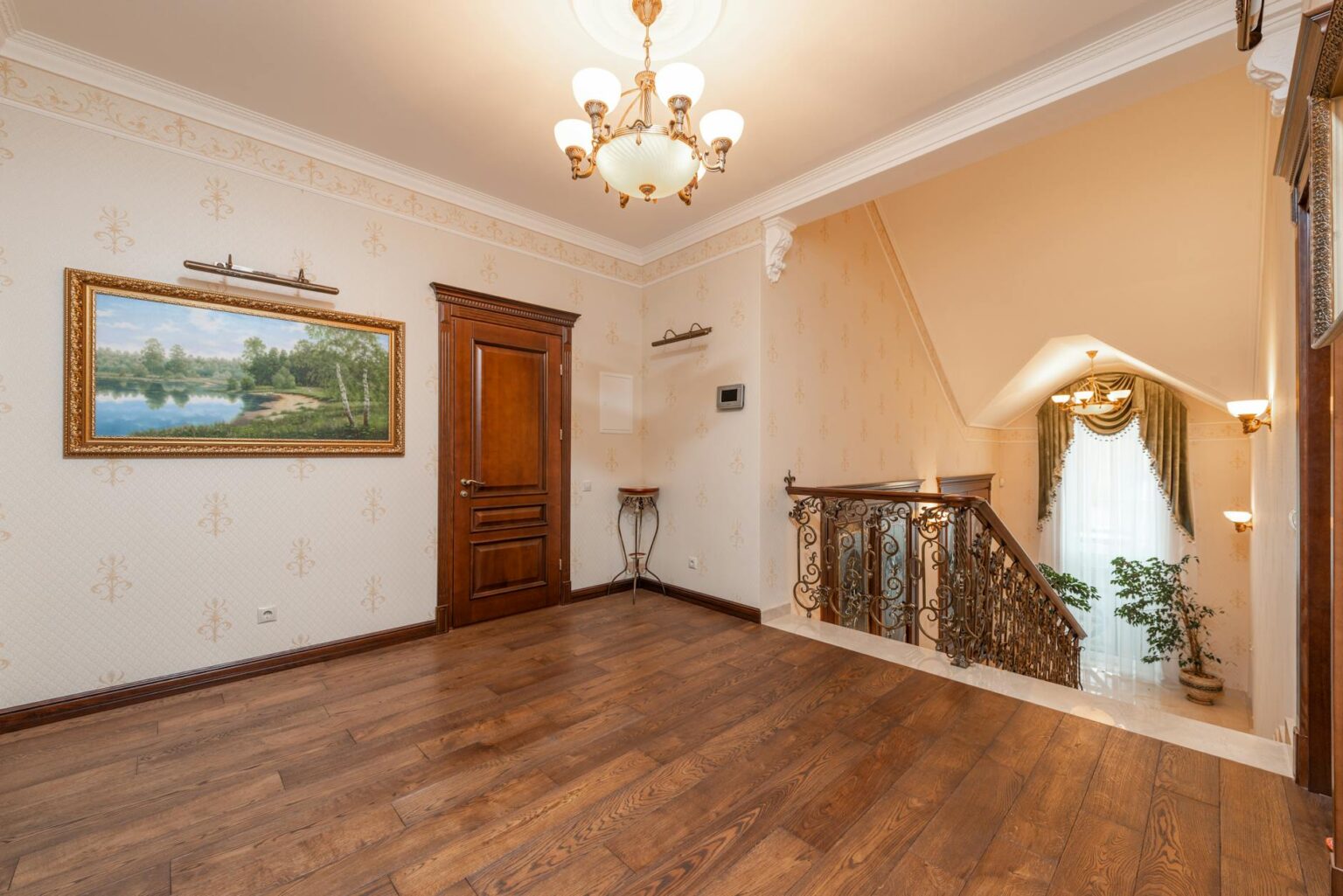 Elegant luxury home interior with carefully arranged furniture and natural lighting showcasing professional staging