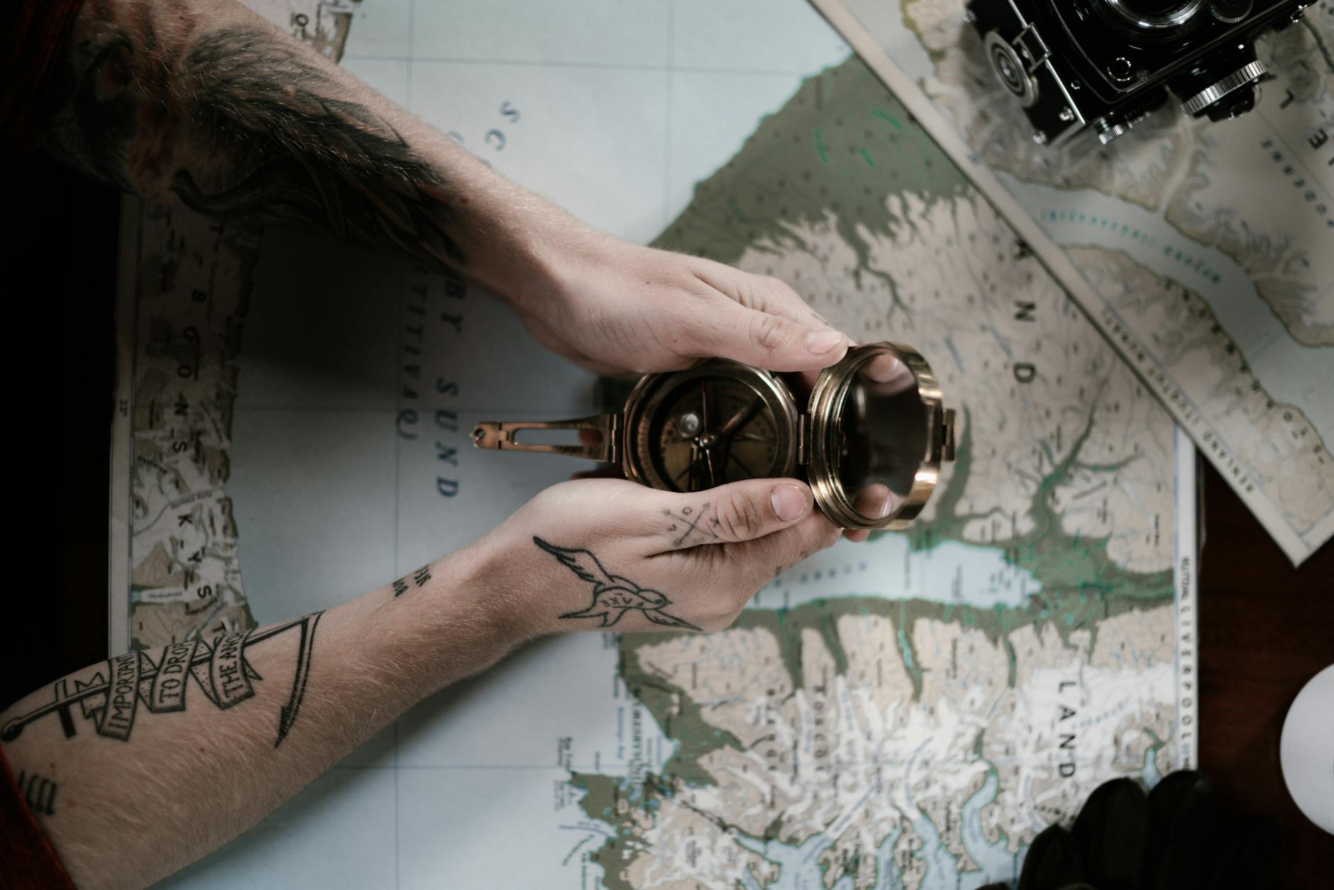 Professional compass and measuring tools used for feng shui consultation and energy flow analysis