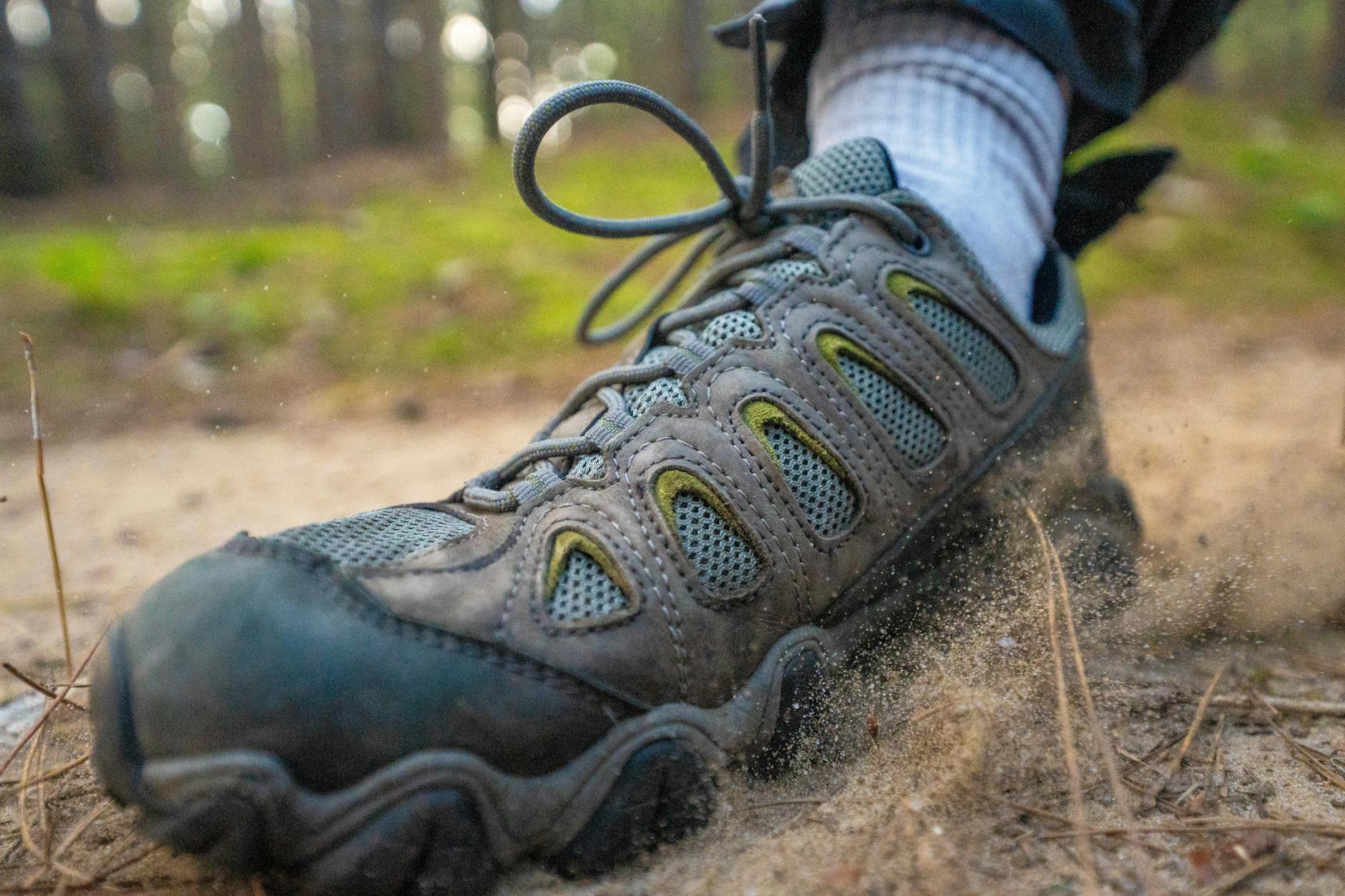 High-end hiking boots displaying premium materials and craftsmanship