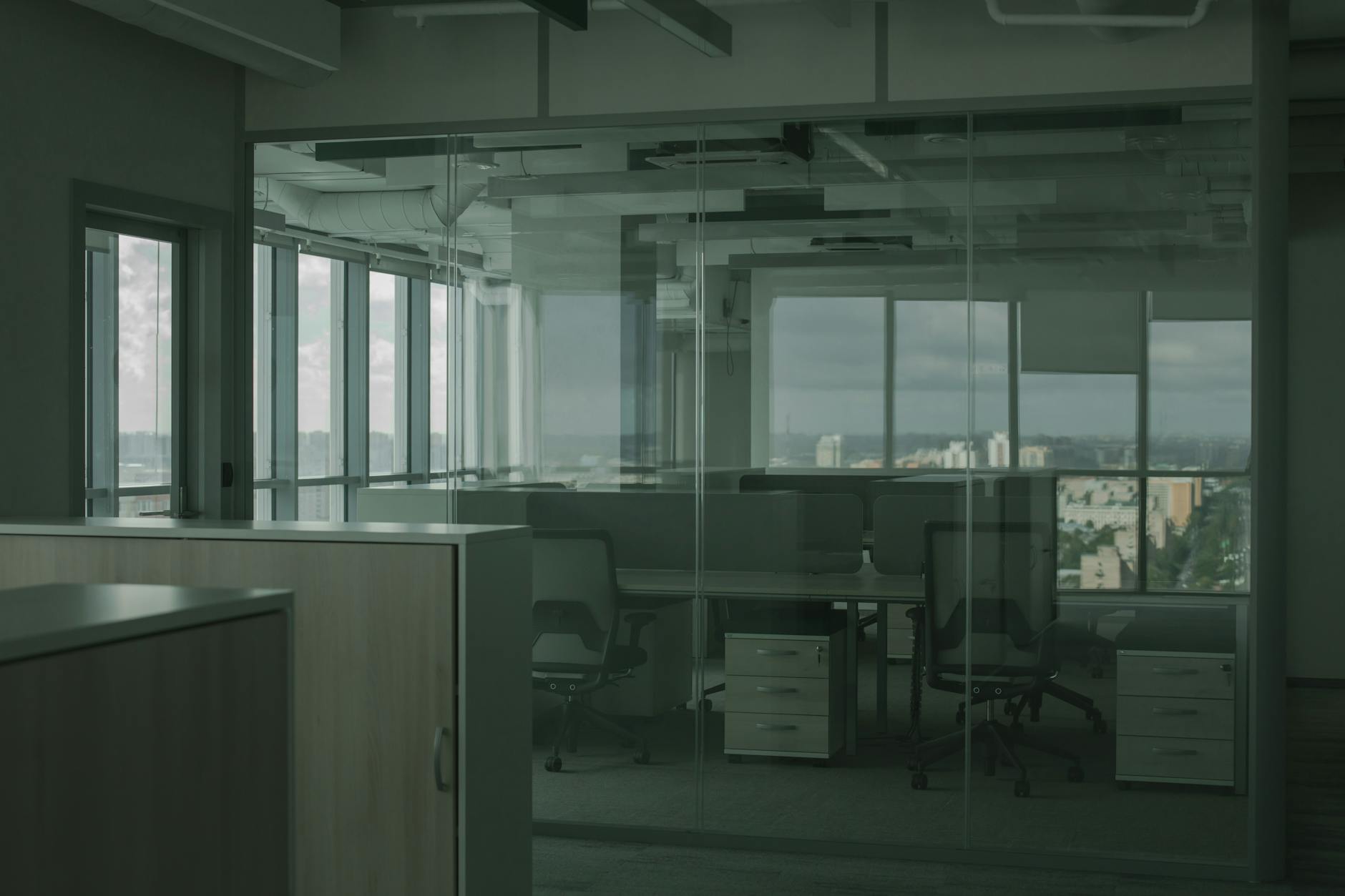 Contemporary business professionals in casual attire during office meeting