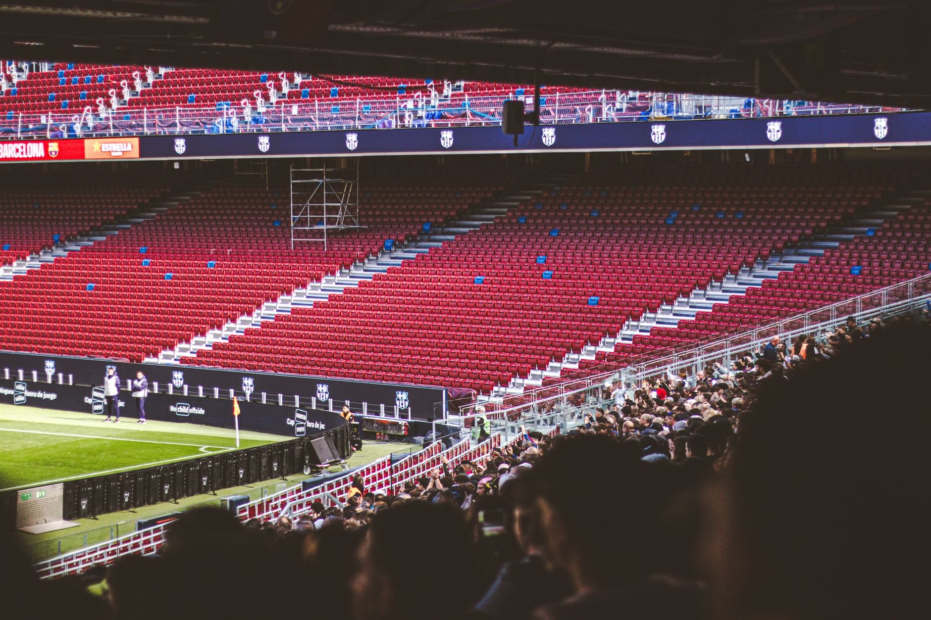 Large sports stadium crowd during a major event, representing the Super Bowl weekend release timing