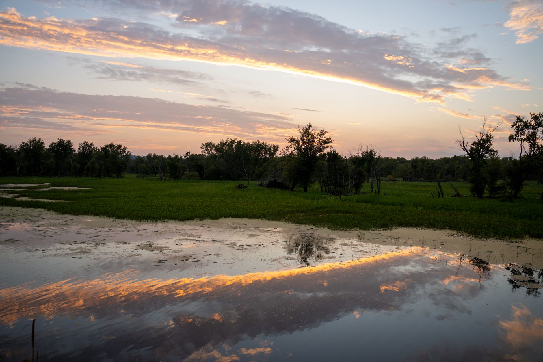 Person sitting outside in quiet reflection during a warm summer evening