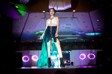 AI-driven fashion technology display at a major consumer innovation conference