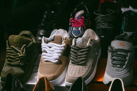 Reebok Drops Four Avatar: The Last Airbender Sneaker Collaborations Colorful sneaker collection displayed on a retail surface