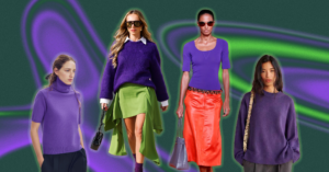 Purple Sweaters Sold Out Fast — A folded deep purple knit sweater on a neutral background